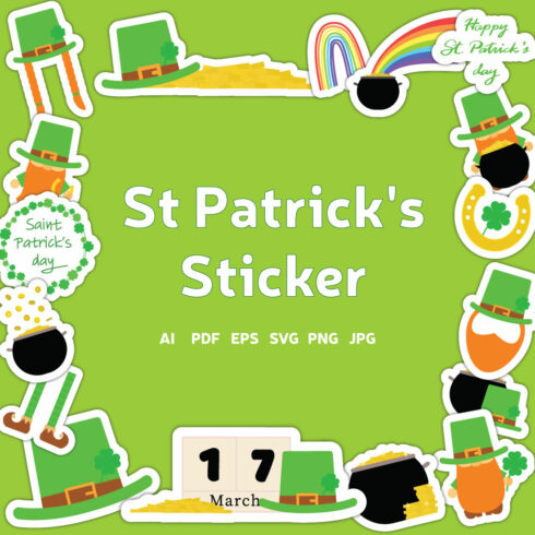 St Patrick stickers cover image.