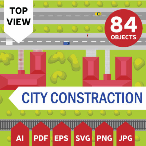 Top view city cover image.