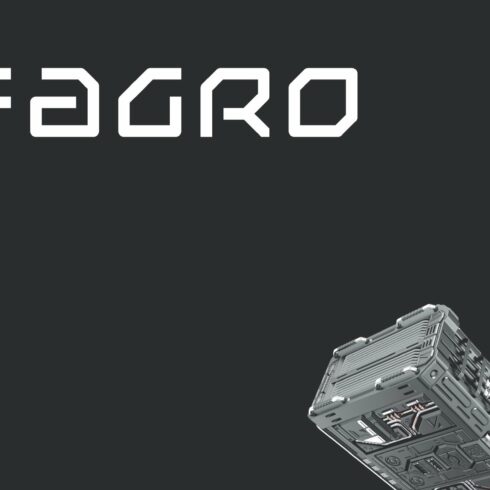 Fagro Futuristic Tech Font cover image.