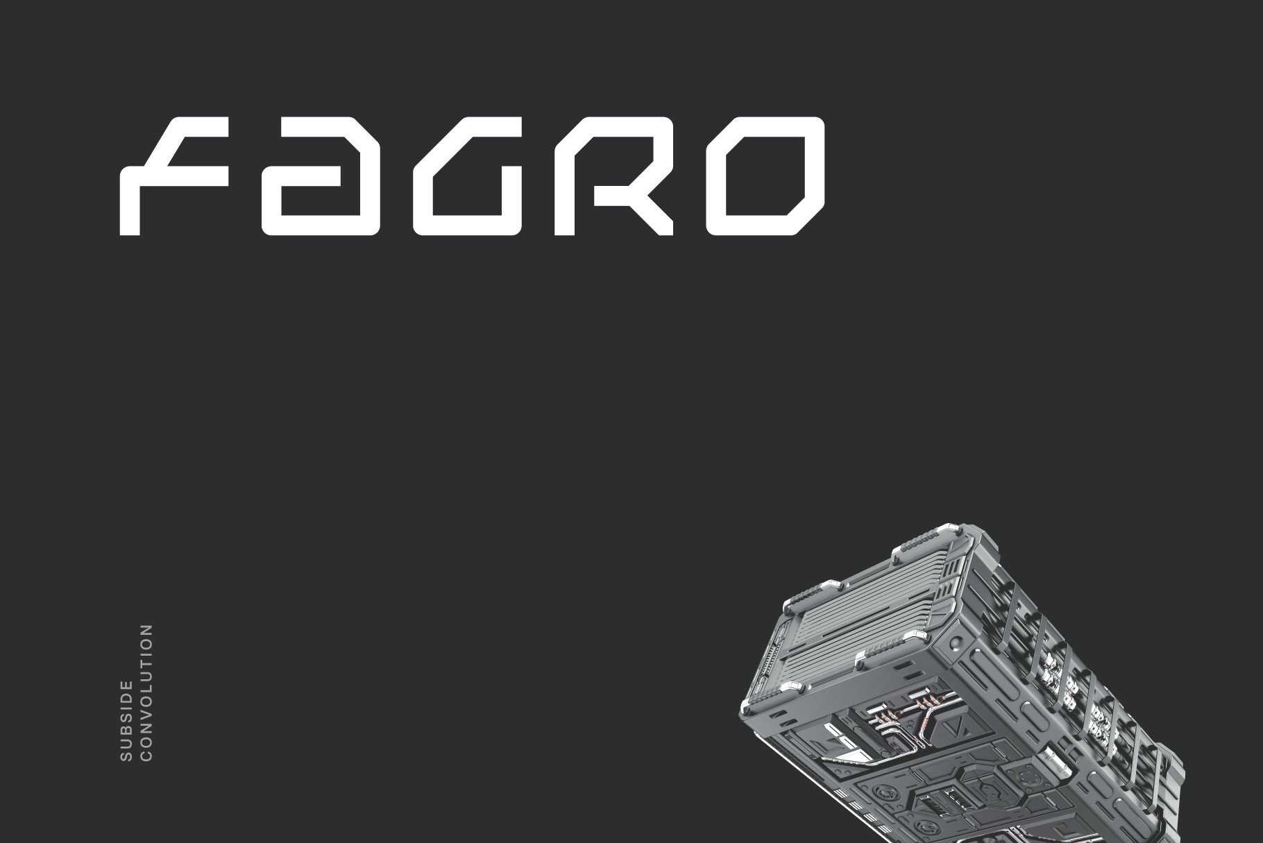 Fagro Futuristic Tech Font cover image.