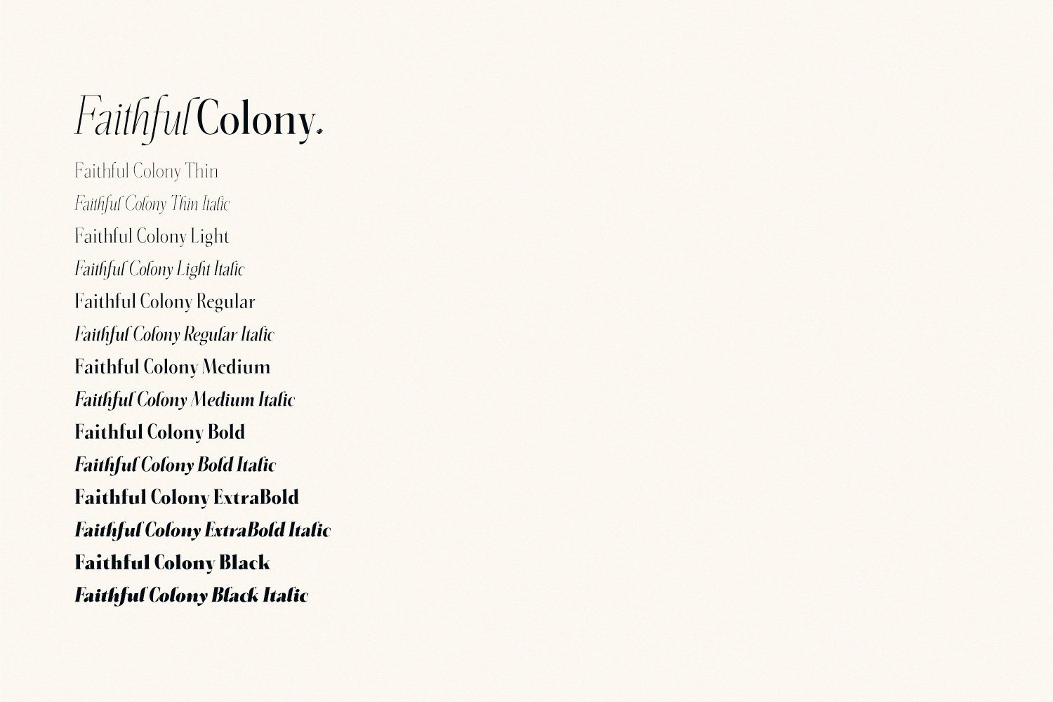 faithful colony elegant classic serif 249