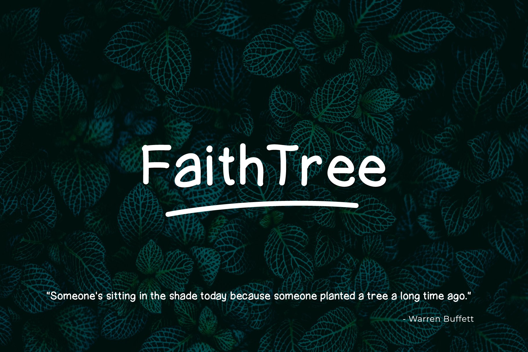Faith Tree a Handwritten Font cover image.