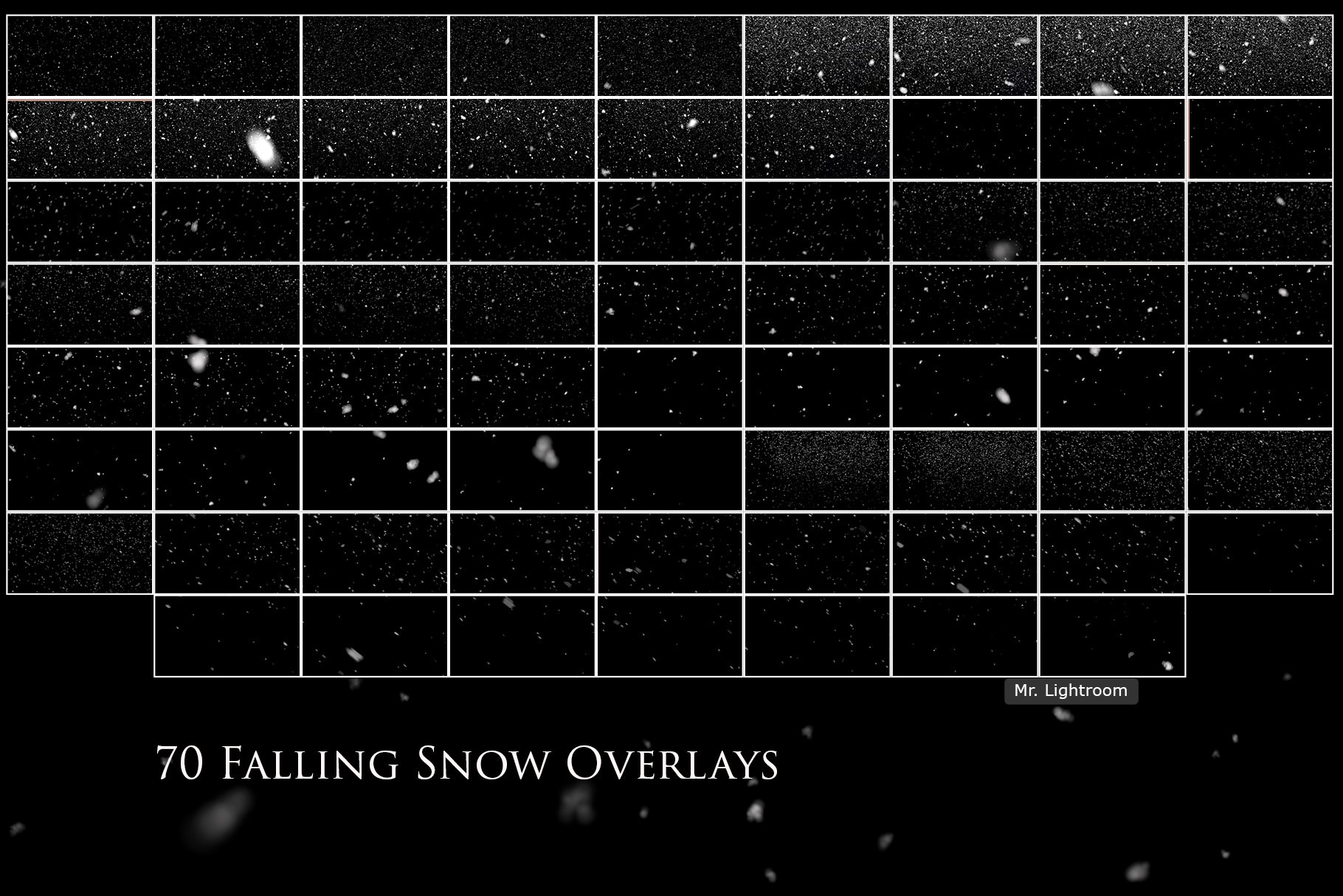 Falling Snow 70 Photo Overlayspreview image.