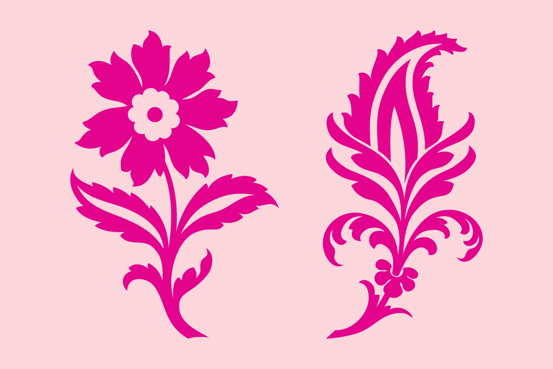 Fancy Flowers Font preview image.