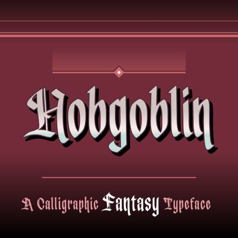 Hobgoblin - fantasy font cover image.