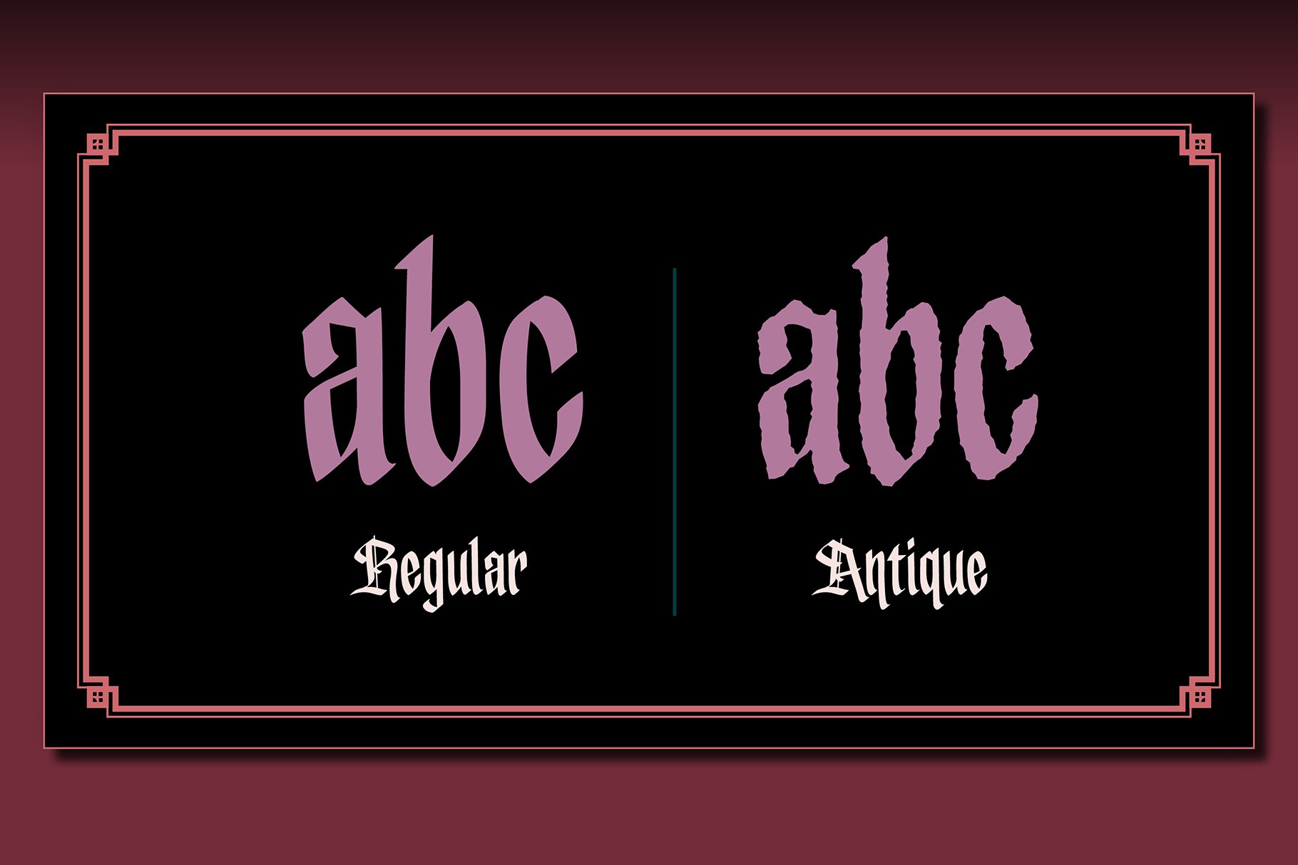 Hobgoblin - fantasy font preview image.