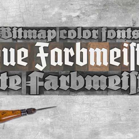 FDI Farbmeister color font family cover image.