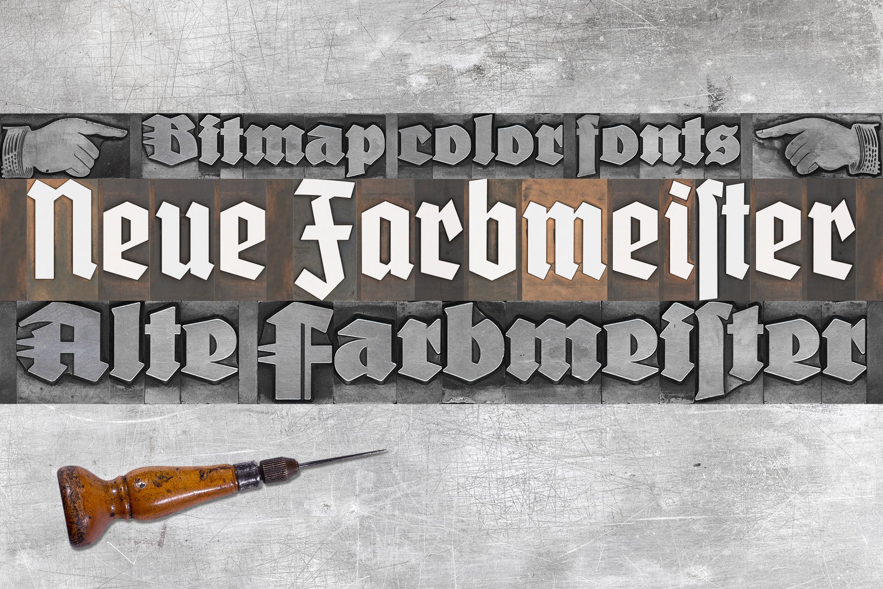 FDI Farbmeister color font family cover image.