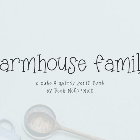 Farmhouse Family Serif cover image.