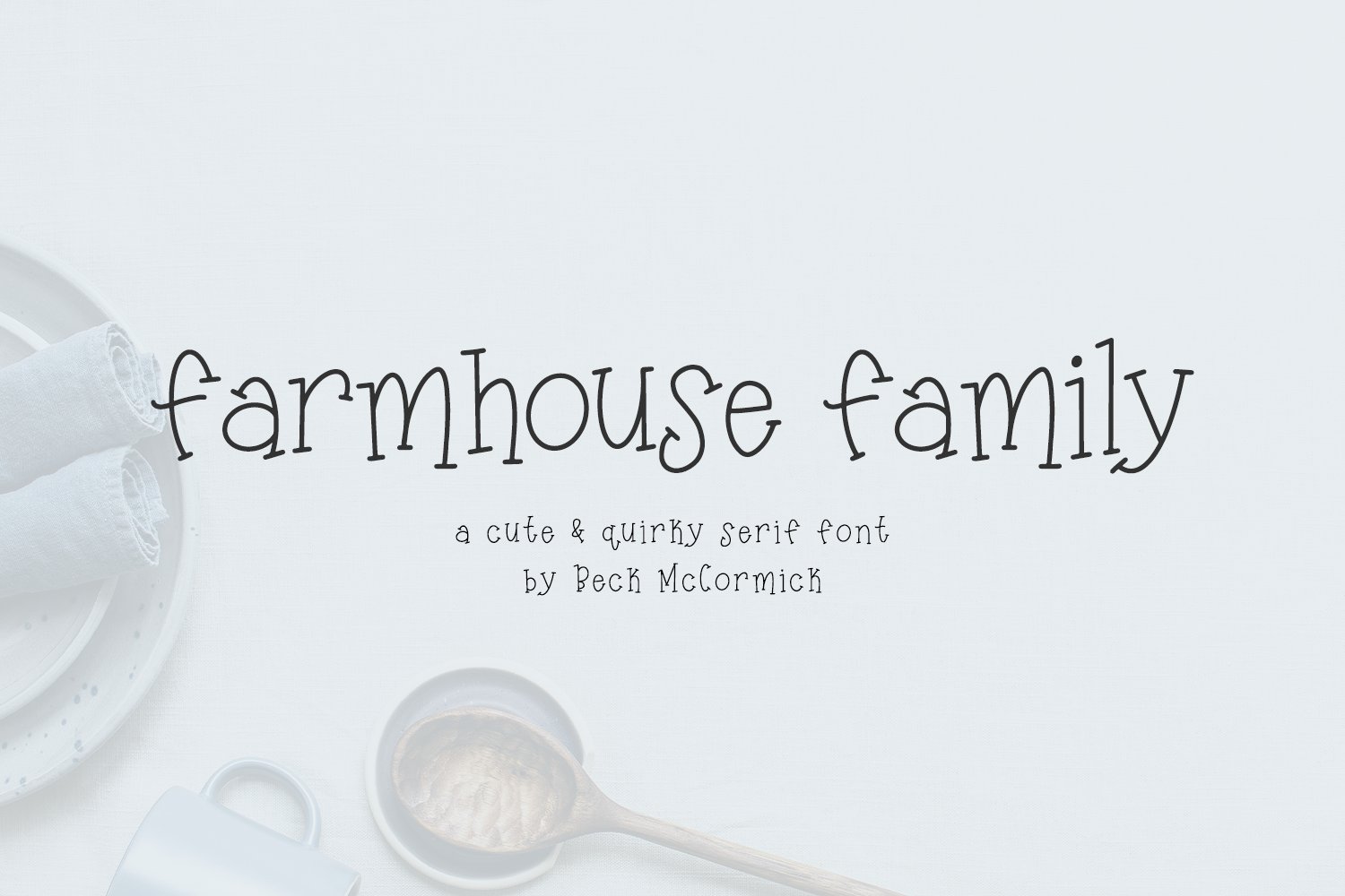 Farmhouse Family Serif cover image.