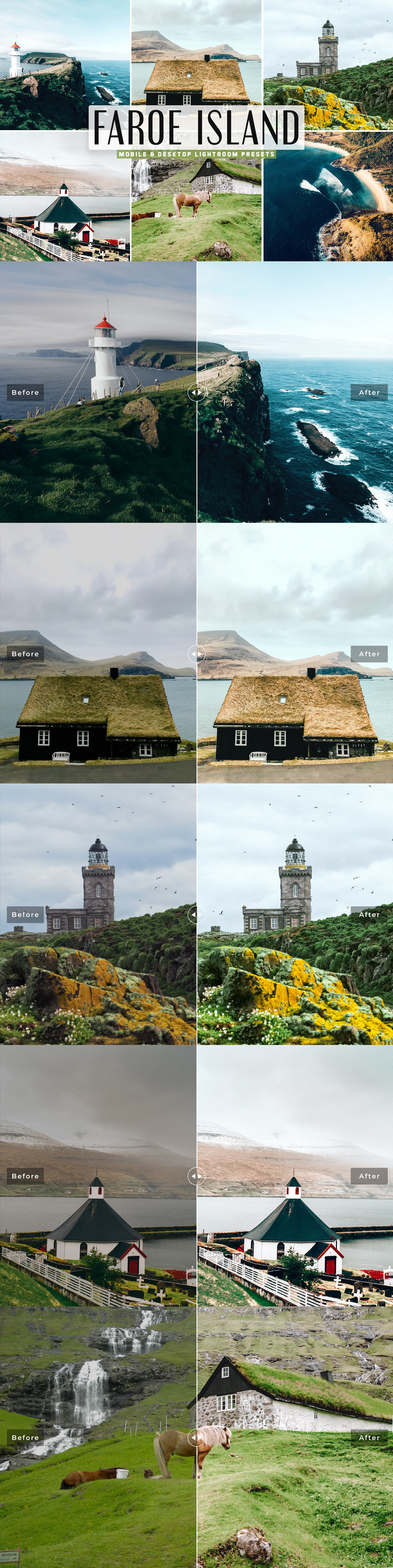 Faroe Island Pro Lightroom Presetscover image.