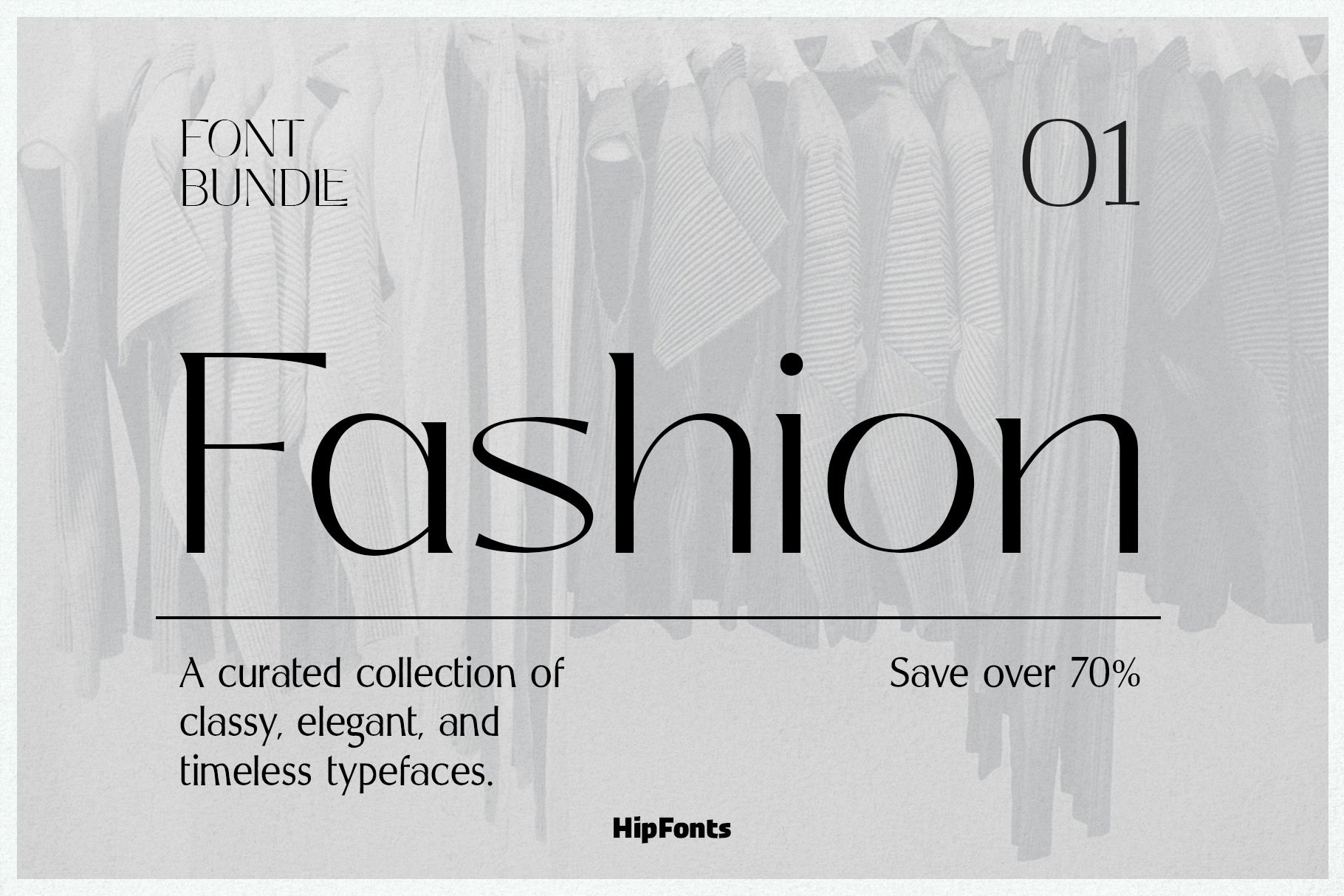 The Fashion Font Bundle (18 Fonts)cover image.