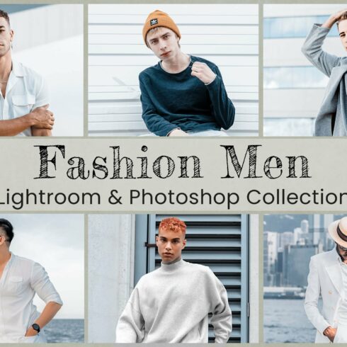 Fashion Men Lightroom Photoshop LUTscover image.