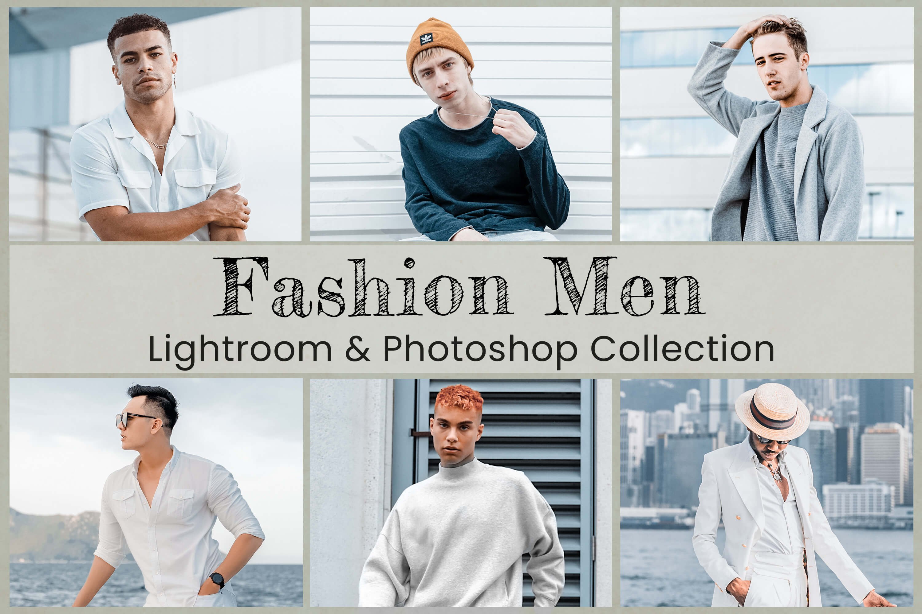 Fashion Men Lightroom Photoshop LUTscover image.