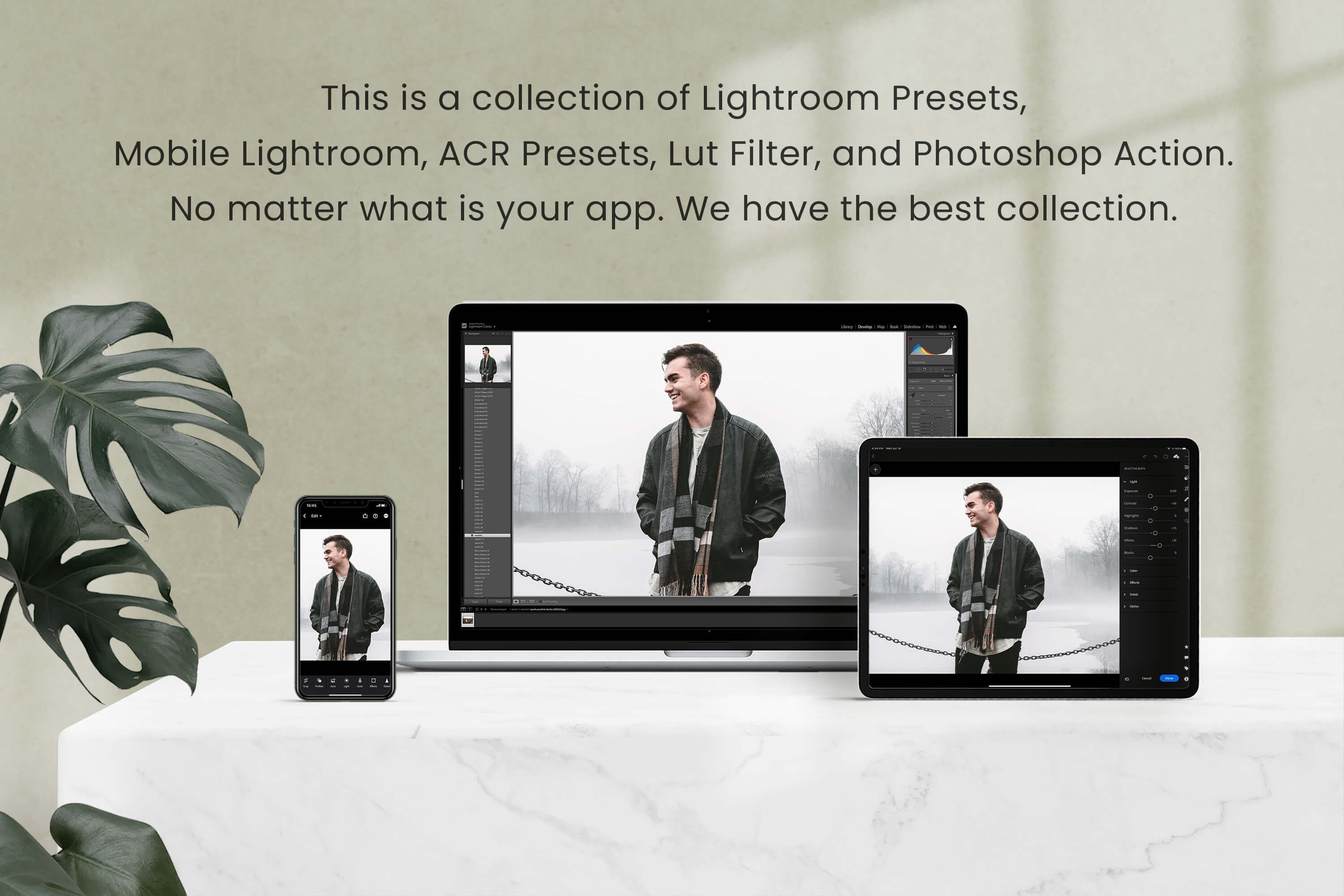 Fashion Men Lightroom Photoshop LUTspreview image.