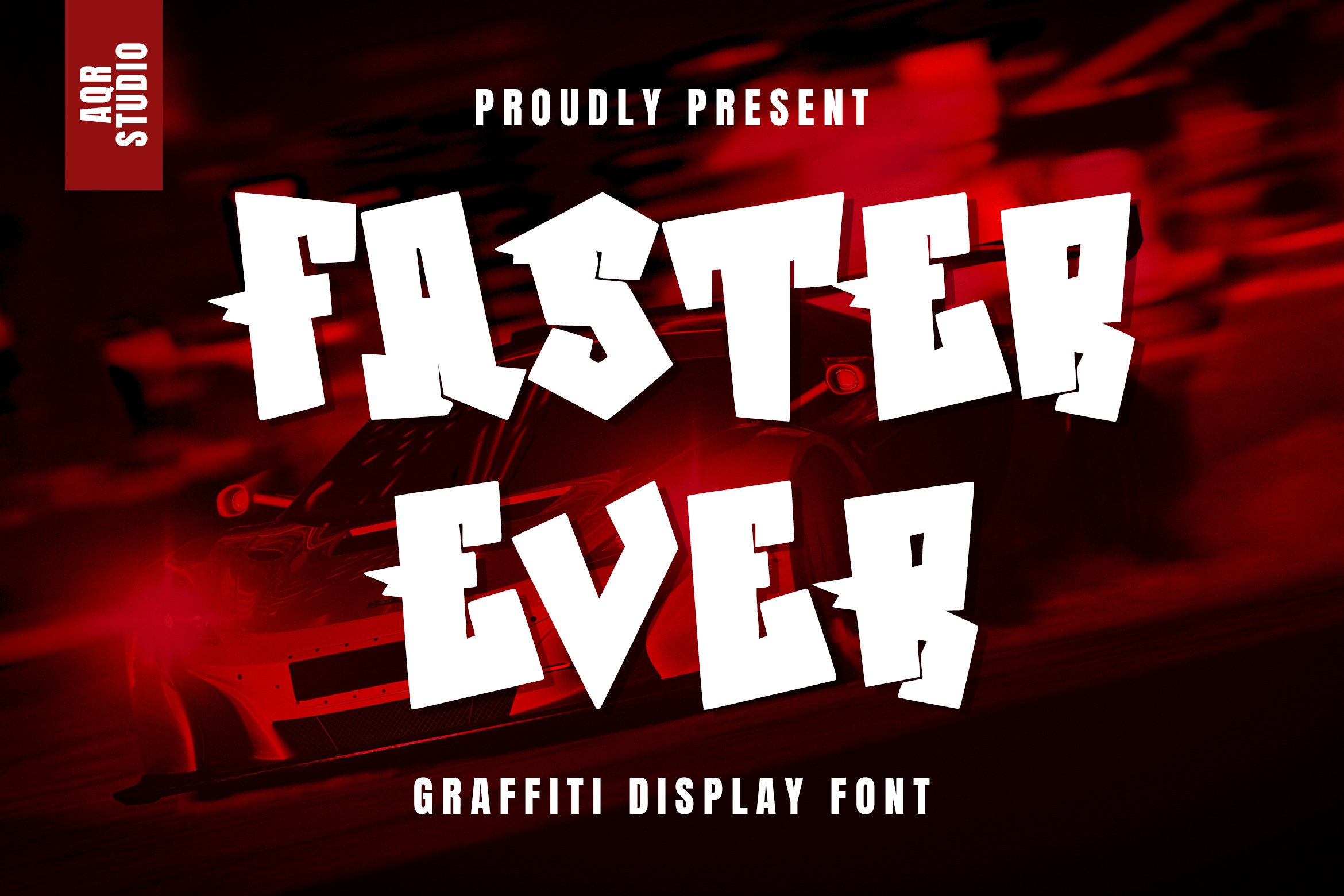 FasterEver - Graffiti Display Font cover image.