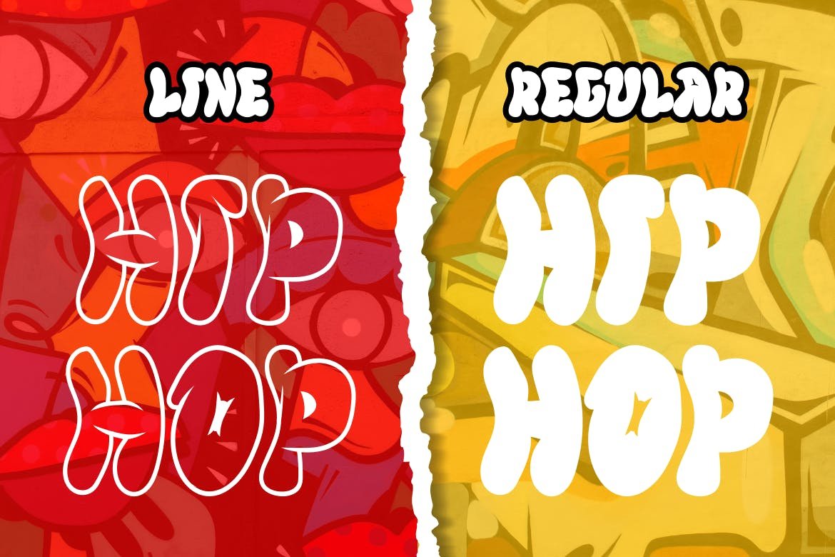 fat roar cartoon graffiti font3 112