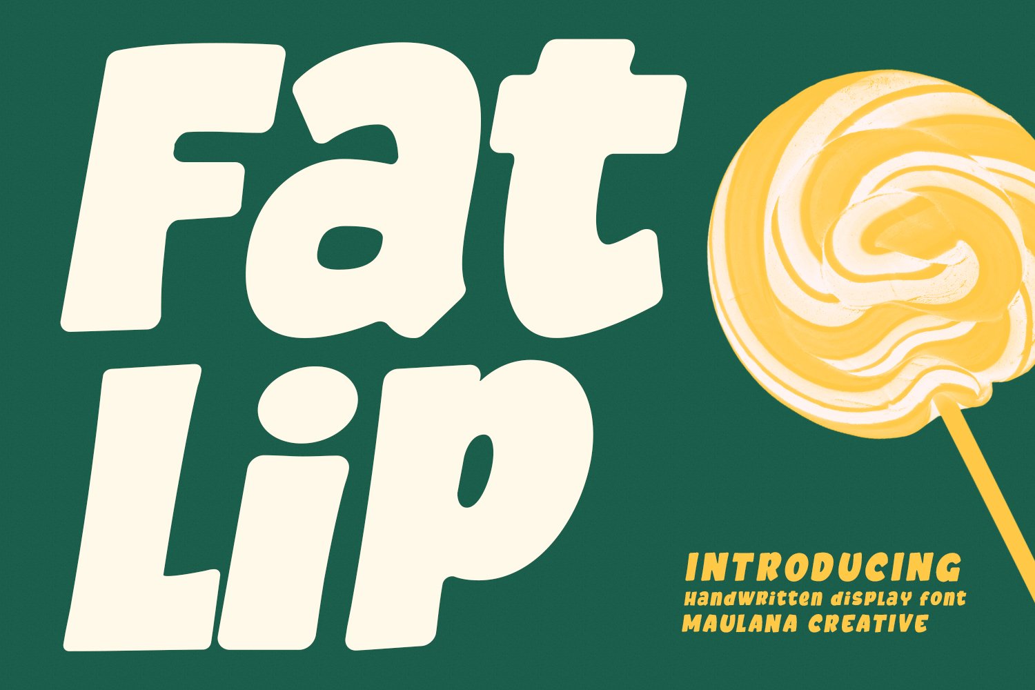 Fatlip Handwritten Display Font cover image.