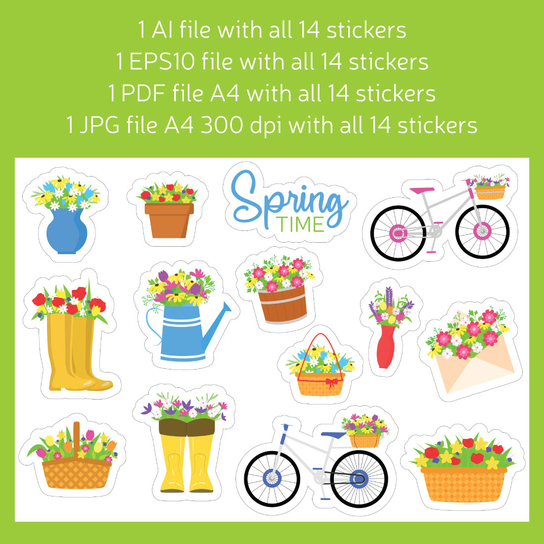 Spring Stickers preview image.