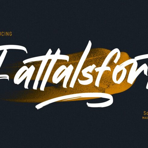 Fattalsfort Handwritten Brush Font cover image.