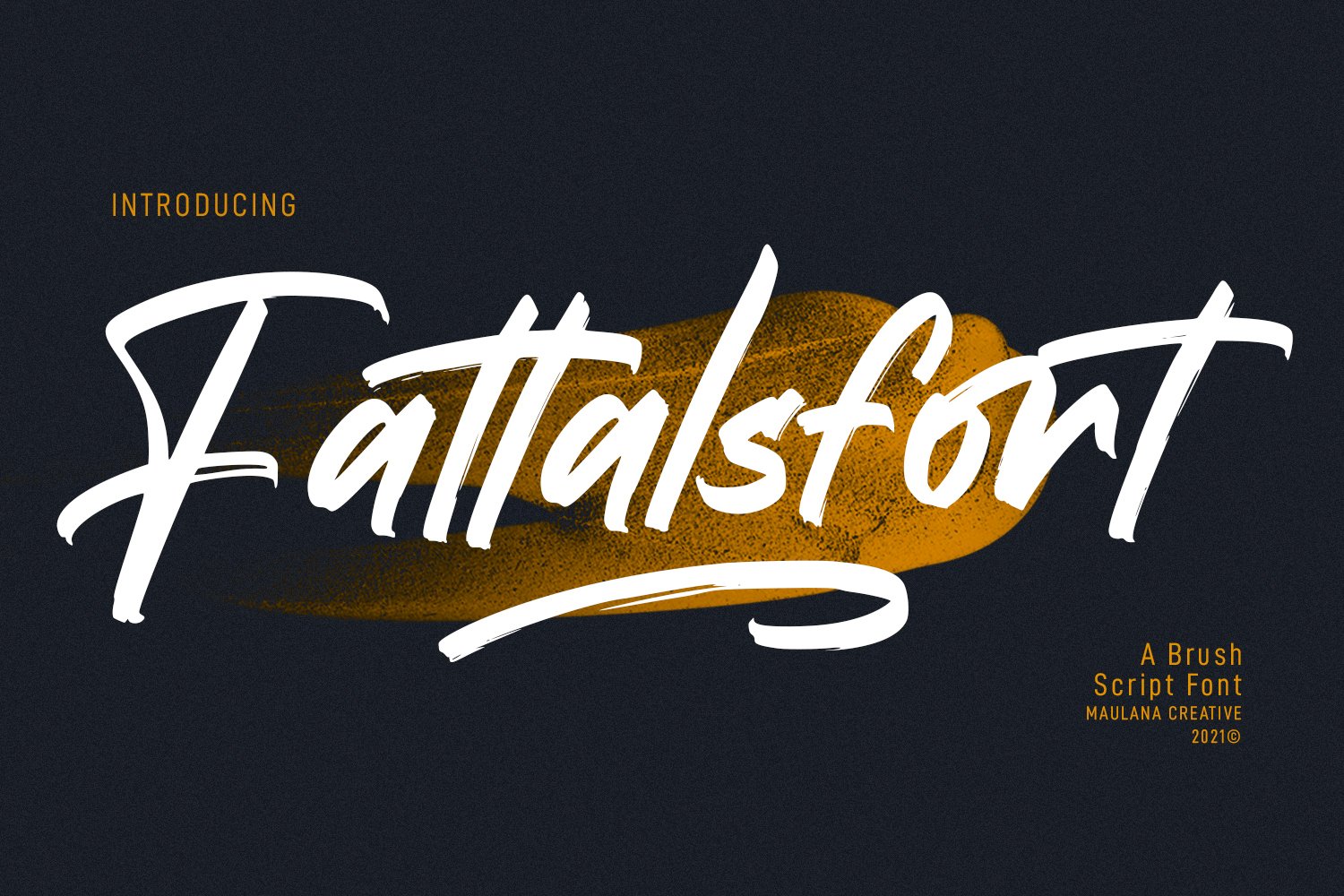 Fattalsfort Handwritten Brush Font cover image.