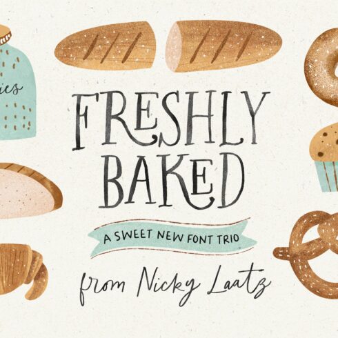 The Freshly Baked Font Trio & Dings cover image.