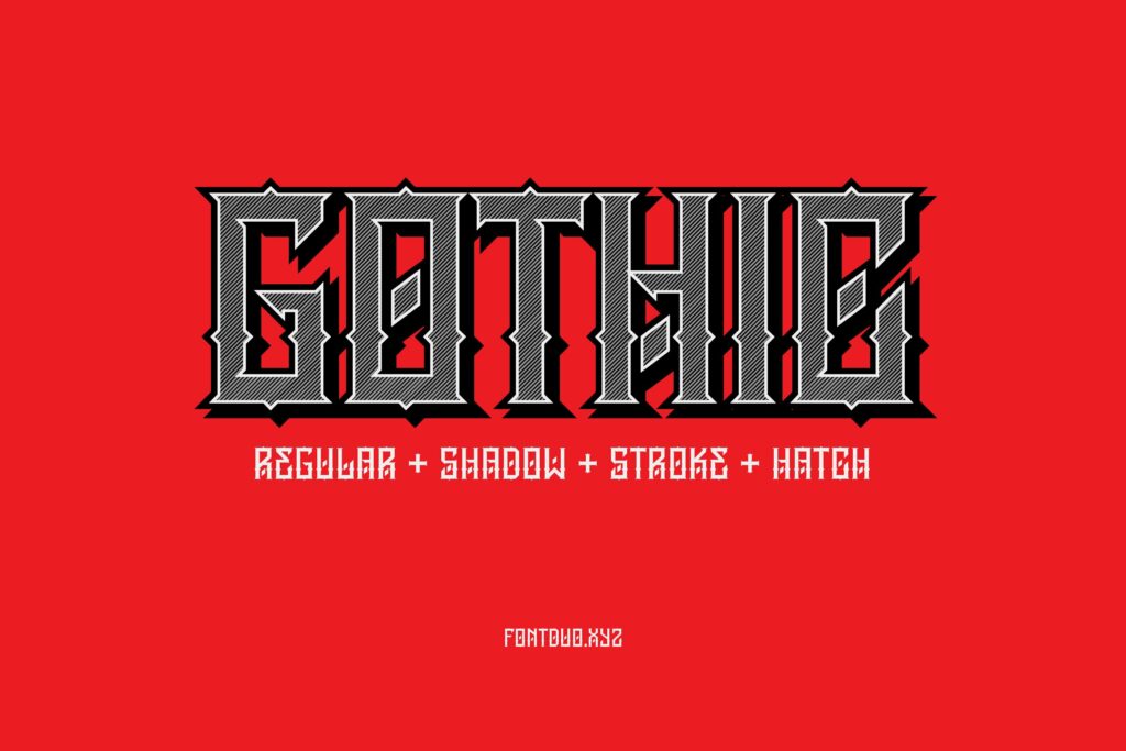 Gothic Font Death Note Death Layered Gothic Font – MasterBundles