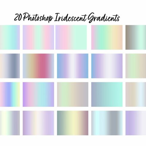Photoshop iridescent gradientscover image.