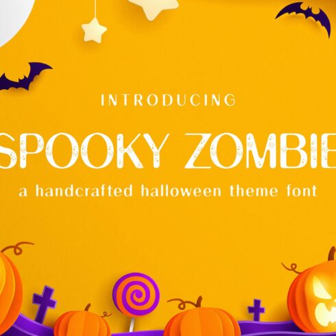 Spooky Zombie Display Font cover image.
