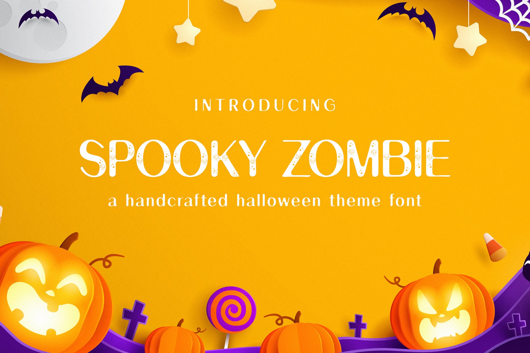 Spooky Zombie Display Font cover image.