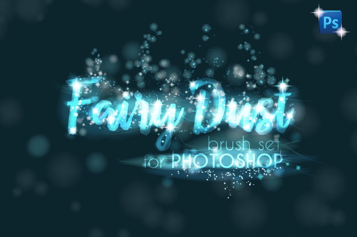 Fairy Dust PHOTOSHOP sparkle brushescover image.