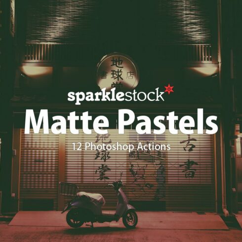 12 Matte Pastel Photoshop Actionscover image.