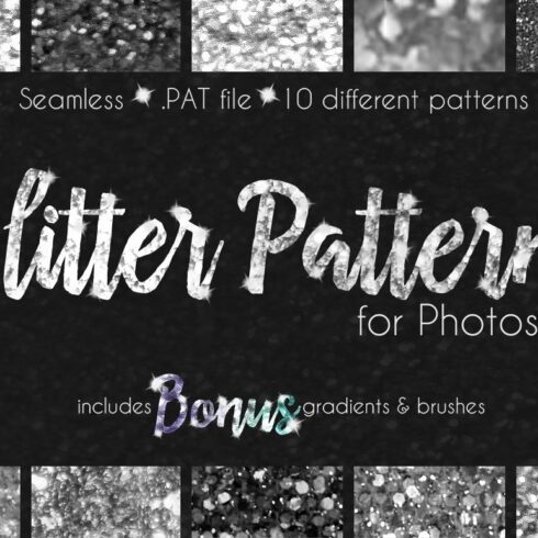 Glitter Texture Patterns Photoshopcover image.