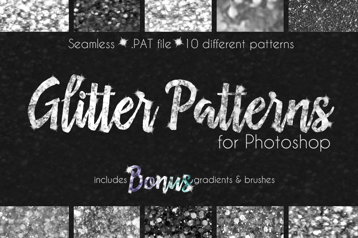 Glitter Texture Patterns Photoshopcover image.