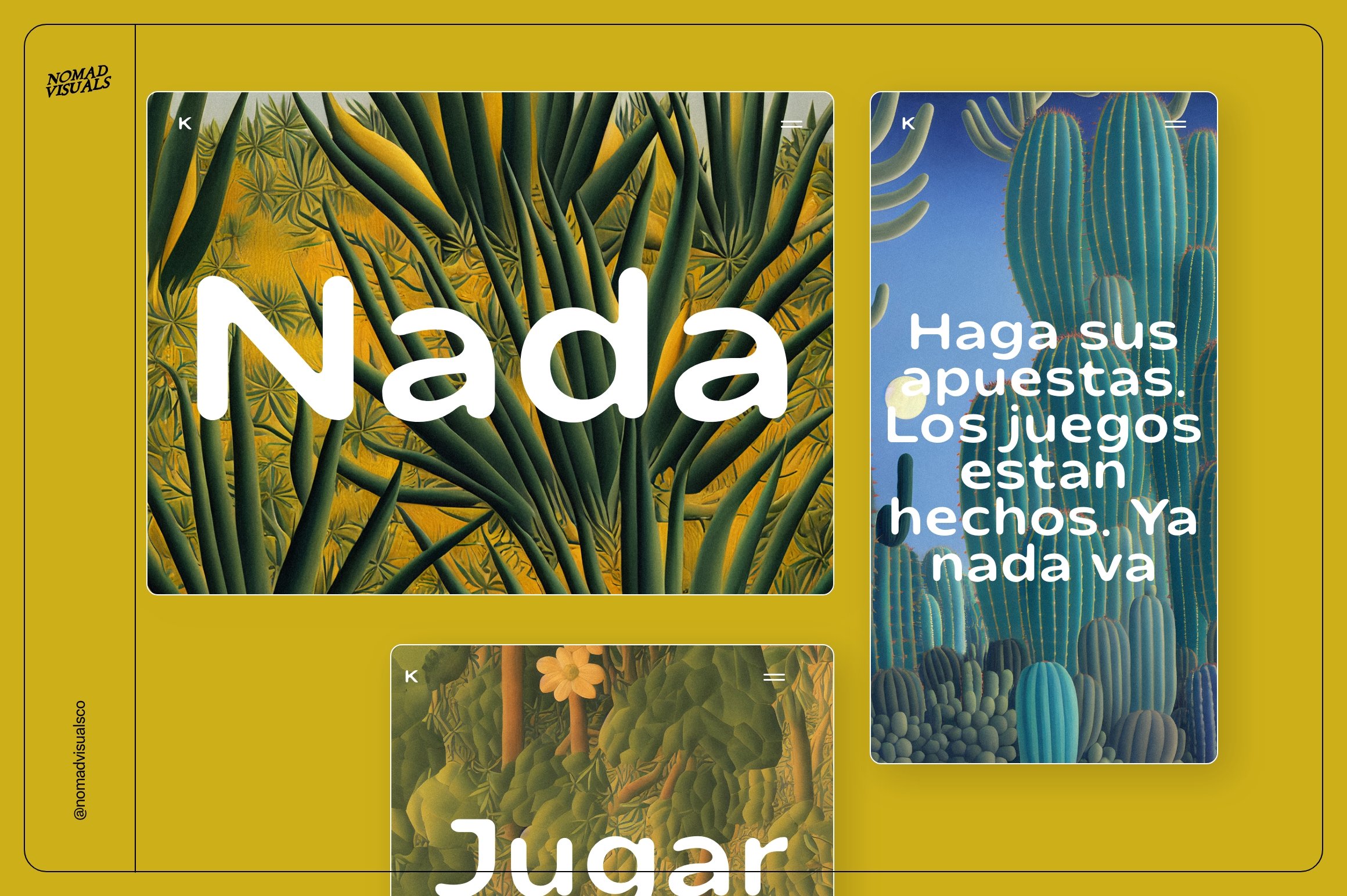 Picture of a cactus with the words nadda in spanish.