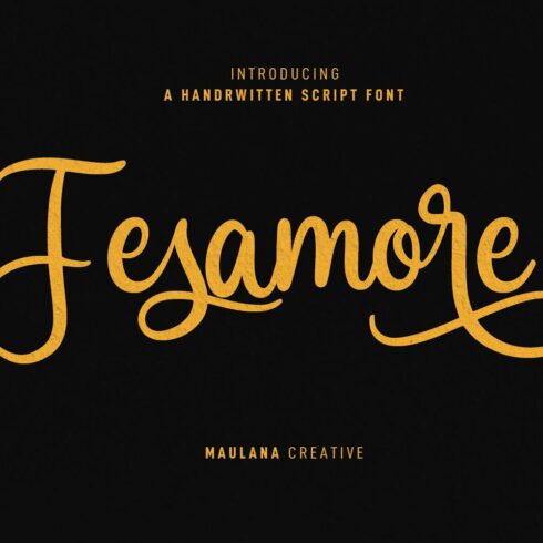 Fesamore Script Font cover image.