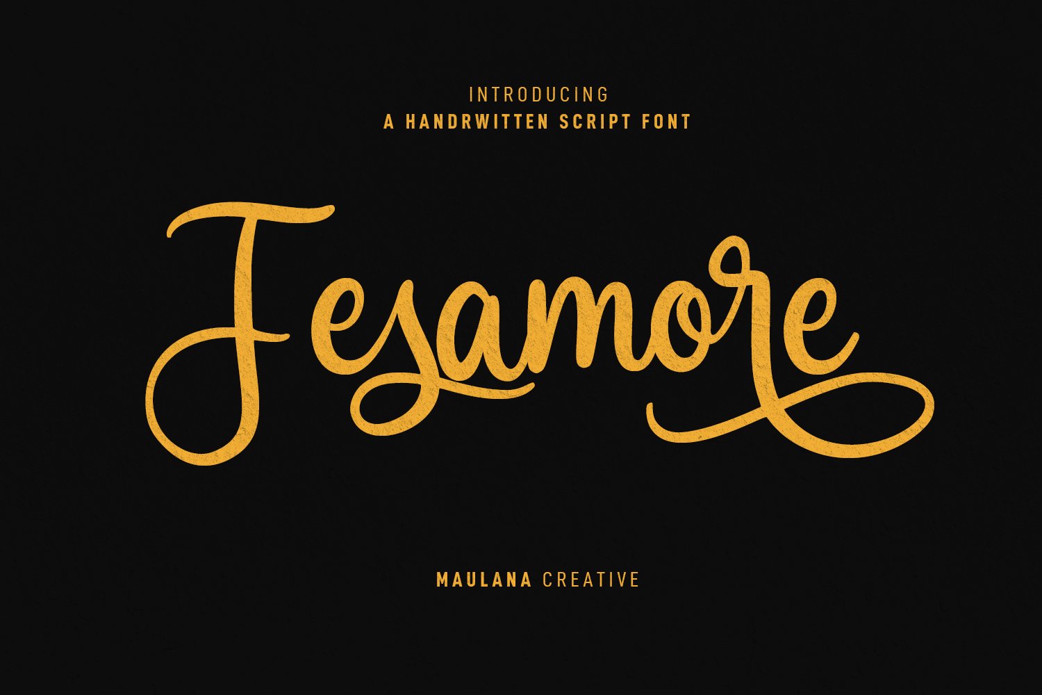 Fesamore Script Font cover image.