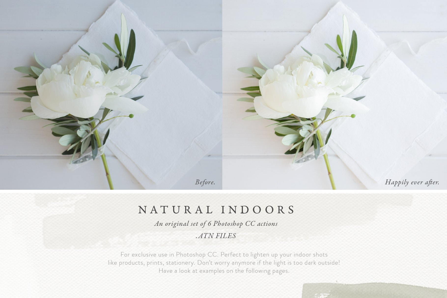 Photoshop Actions - Natural Indoorscover image.