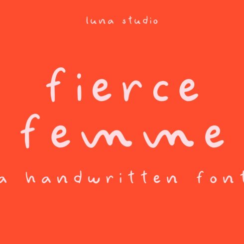 Fierce Femme | Handwritten Font cover image.