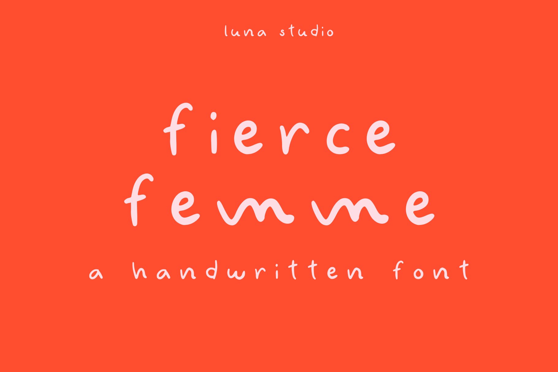 Fierce Femme | Handwritten Font cover image.