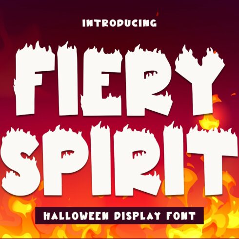 FierySpirit - Halloween Display Font cover image.