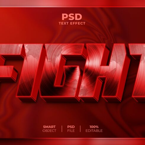 Fight 3D editable text effectcover image.