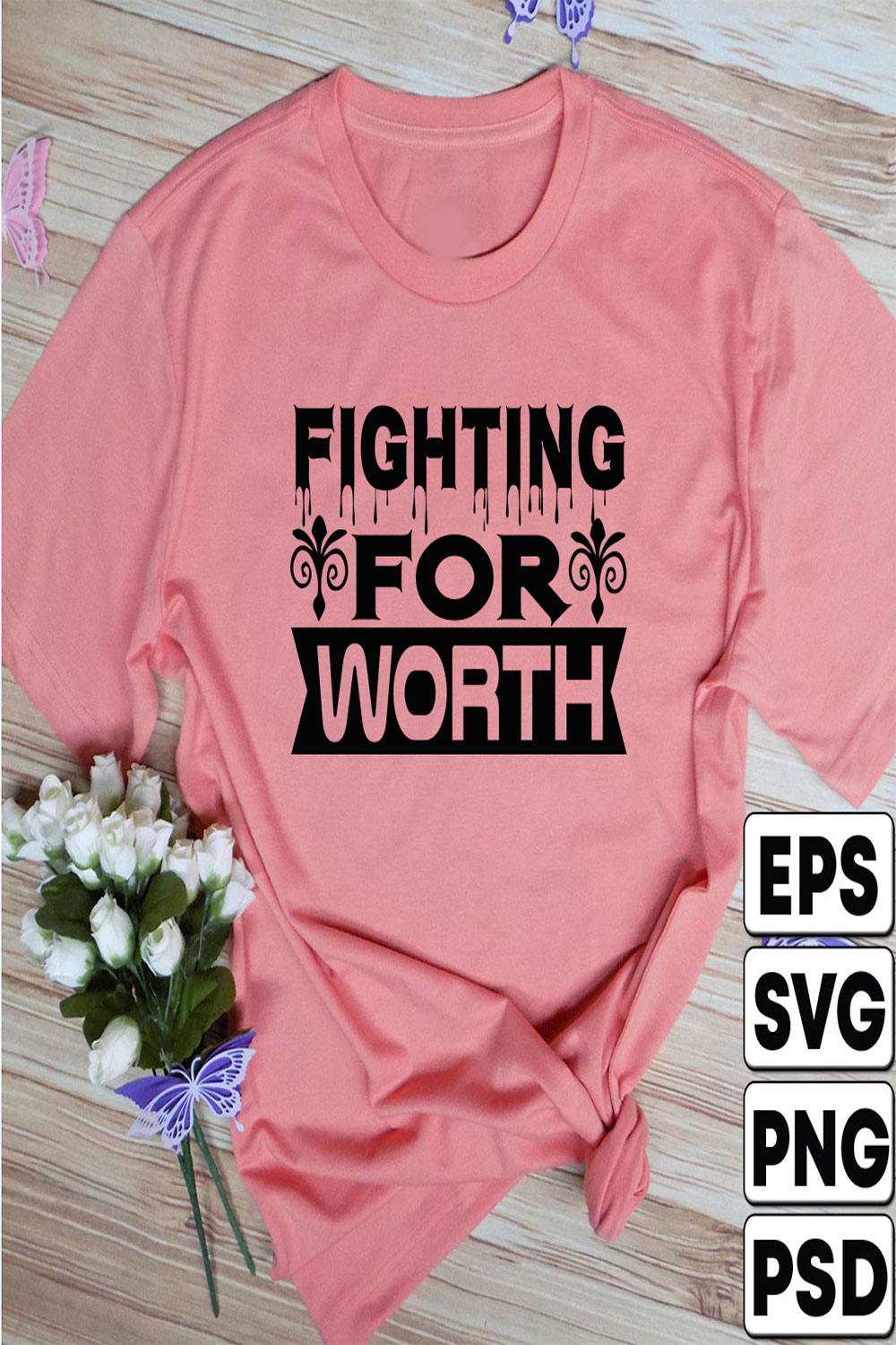 Fighting For A Worth pinterest preview image.