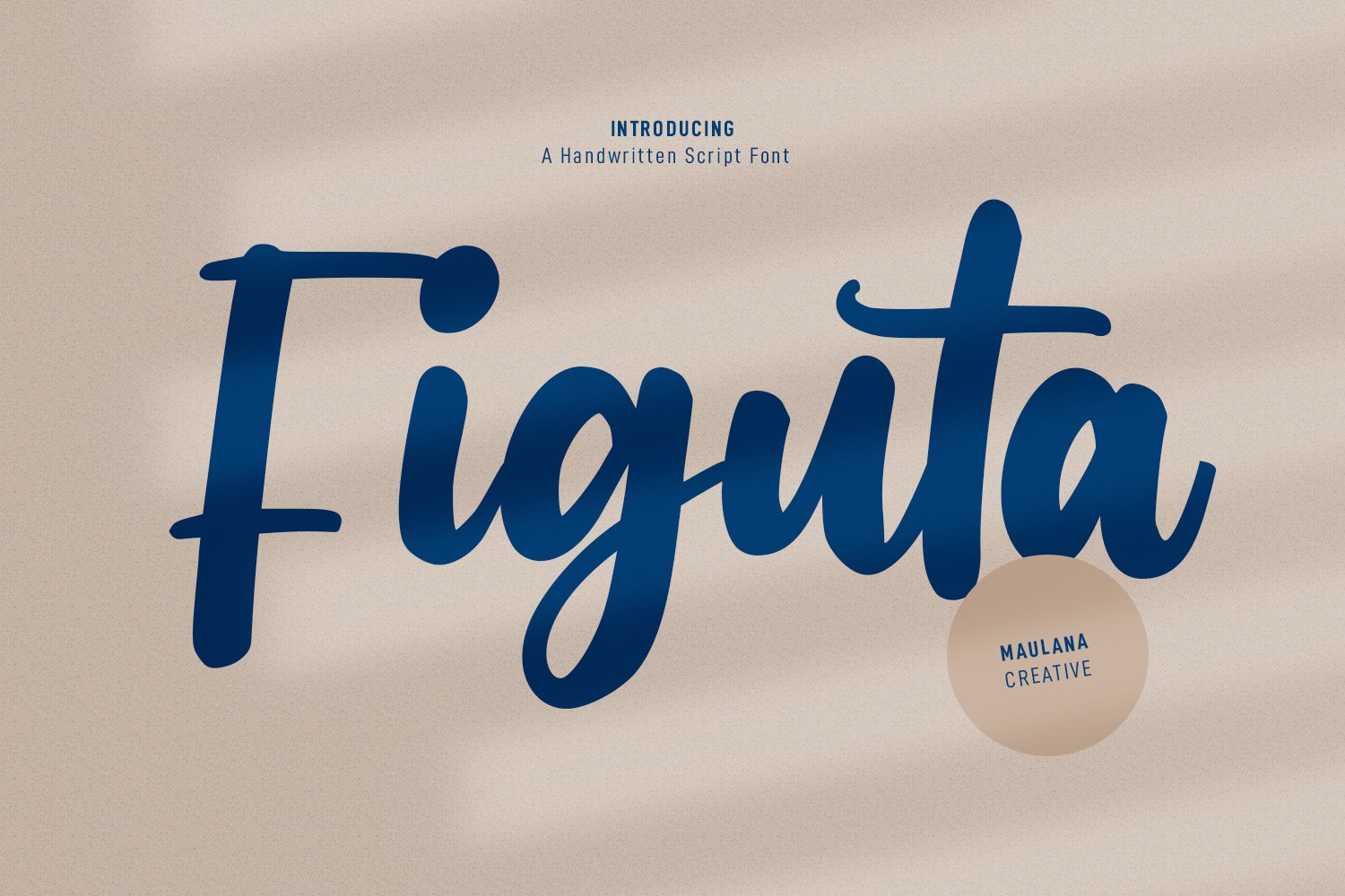 Figuta Handwritten Script Font cover image.