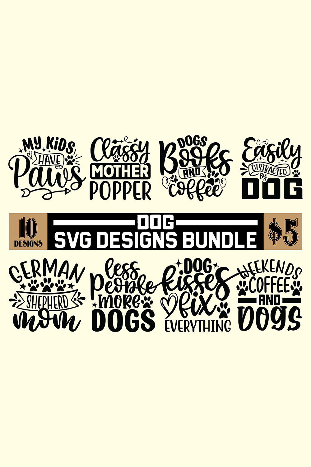 The svg design bundle includes a large number of svg designs.