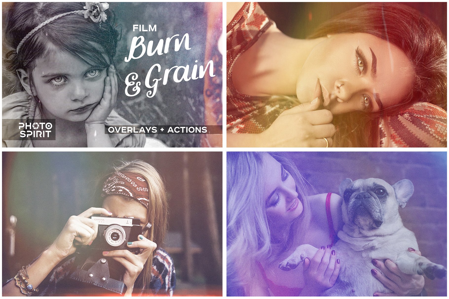 film burn and grain effect photo overlays and actions for photoshop 34