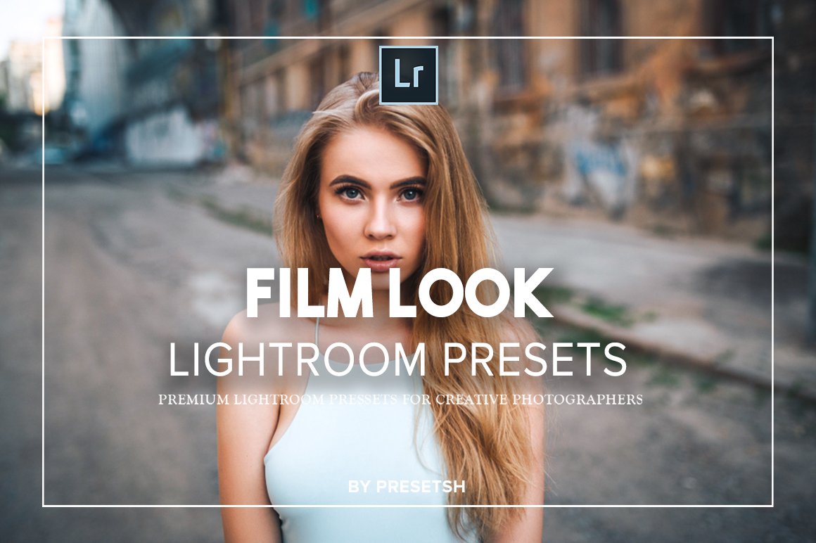 Film Look lightroom presetscover image.