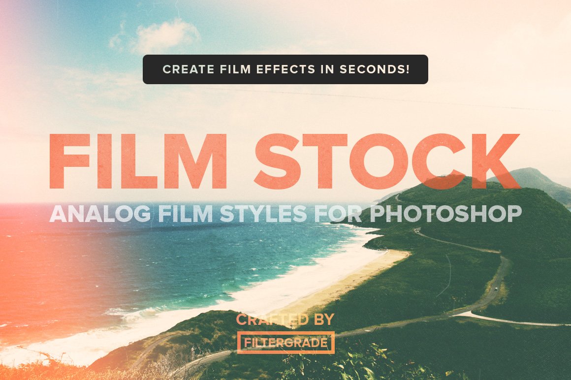 FilmStock - Analog Photoshop Actionscover image.