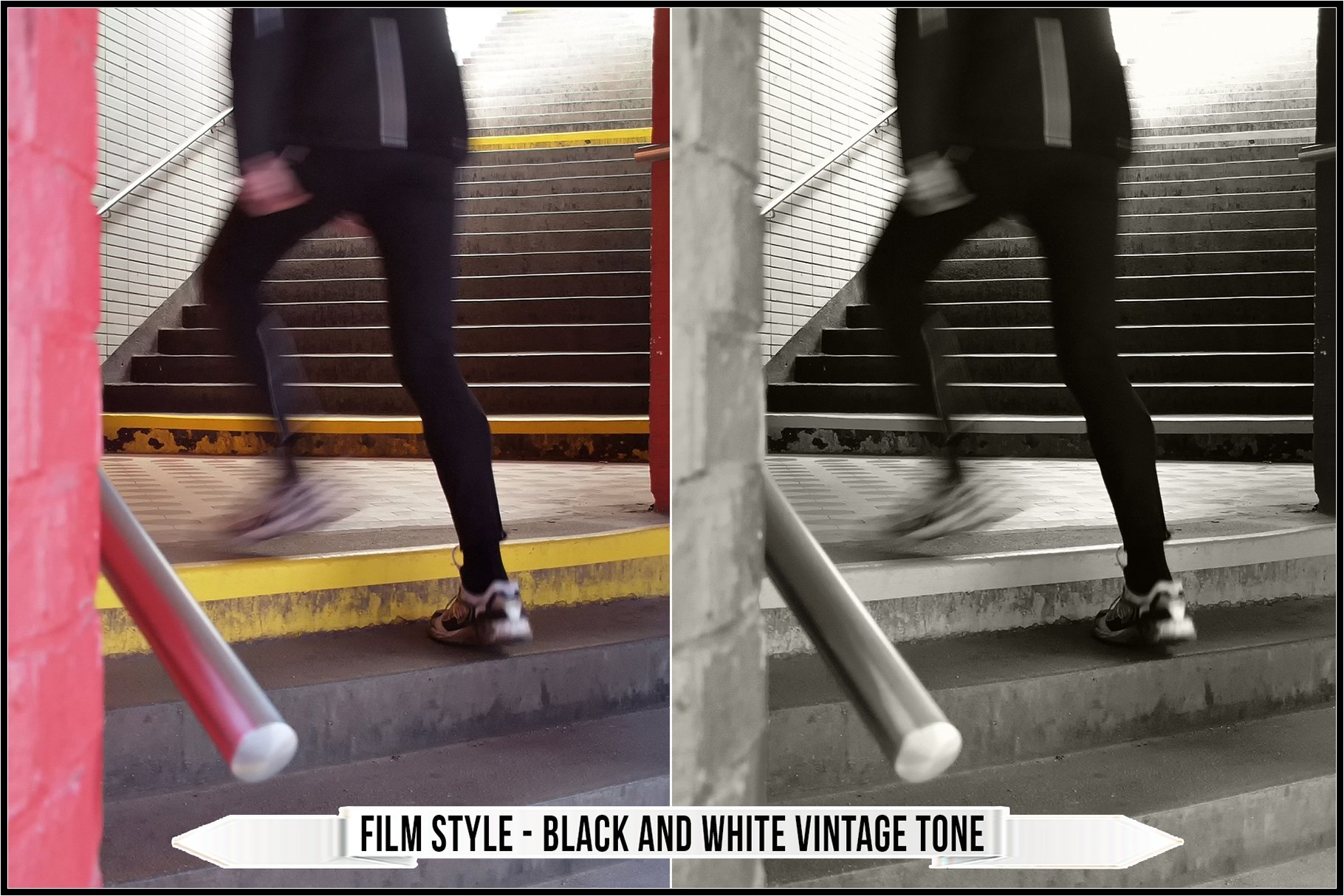 film style black and white vintage tone 763