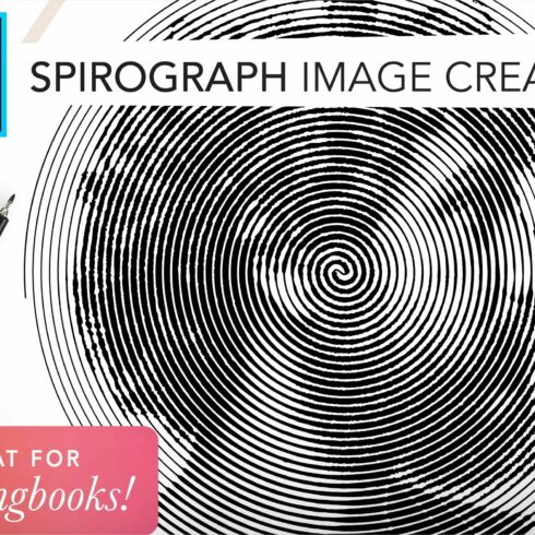 Spirograph Creator for Coloringbookscover image.